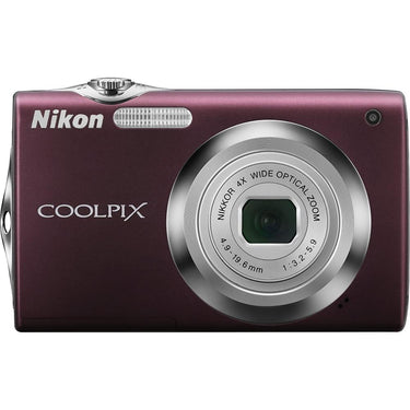Nikon COOLPIX S3000 Digital Camera (Plum) - Open Box