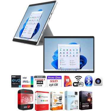 Microsoft Surface Pro 8 13" Touch Intel i5-1135G7 8GB/256GB + Extended Warranty Bundle