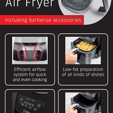 CASO AF 350 Convection Air Fryer, 3.2 qt. Capacity - Black (13179)