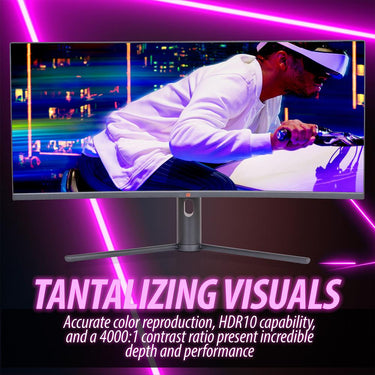 Deco Gear 34" 3440x1440 21:9 Ultrawide Curved Monitor + 1 Year Extended Warranty