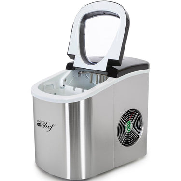 Deco Chef Compact Electric Ice Maker Stainless Steel + 1 Year Extended Warranty