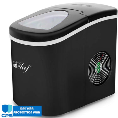 Deco Chef Compact Electric Ice Maker Black with 1 Year Extended Warranty