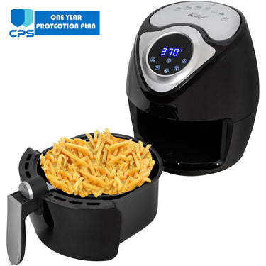 Deco Chef 3.7QT Electric Oil-Free Digital Air Fryer + 1 Year Extended Warranty