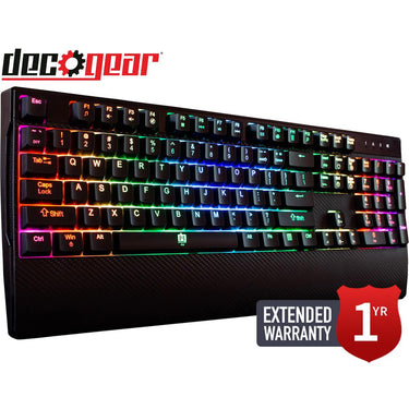 Deco Gear MECHBRD100 Mechanical Gaming Keyboard w/ 1 Year Extended Warranty