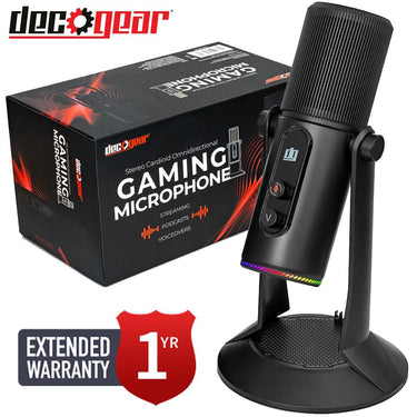 Deco Gear MIC1G PC Microphone for Gaming w/ 1 Year Extended Warranty