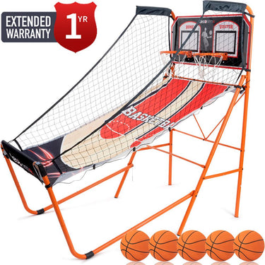 Deco Gear Arcade Basketball Game, Indoor 1-4 Player w/ 1 Year Extended Warranty