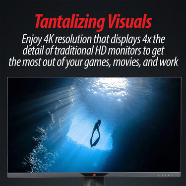 Deco Gear 28" 4K Ultrawide IPS Monitor w/ Bonus Mechanical Keyboard and Extended Mouse Pad