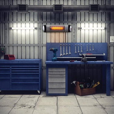 Greentech pureHeat Garage and Patio Outdoor Heater - Black