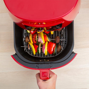 Deco Chef Digital 5.8QT Electric Air Fryer Red with 1 Year Extended Warranty