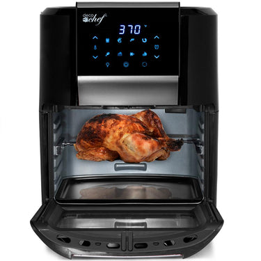 Deco Chef 12.7QT Digital Air Fryer Oven with 3 Racks Black + Extended Warranty