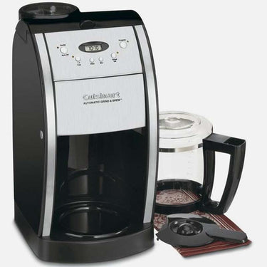 Cuisinart 12-Cup Automatic Grind and Brew Coffeemaker & Grinder Black + Warranty