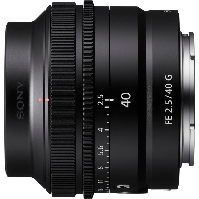 Sony FE 40mm F2.5 G Full Frame Ultra Compact Prime G Lens for E-Mount SEL40F25G