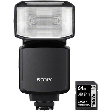 Sony Compact Wireless Radio Flash with Lexar 64GB Memory Card