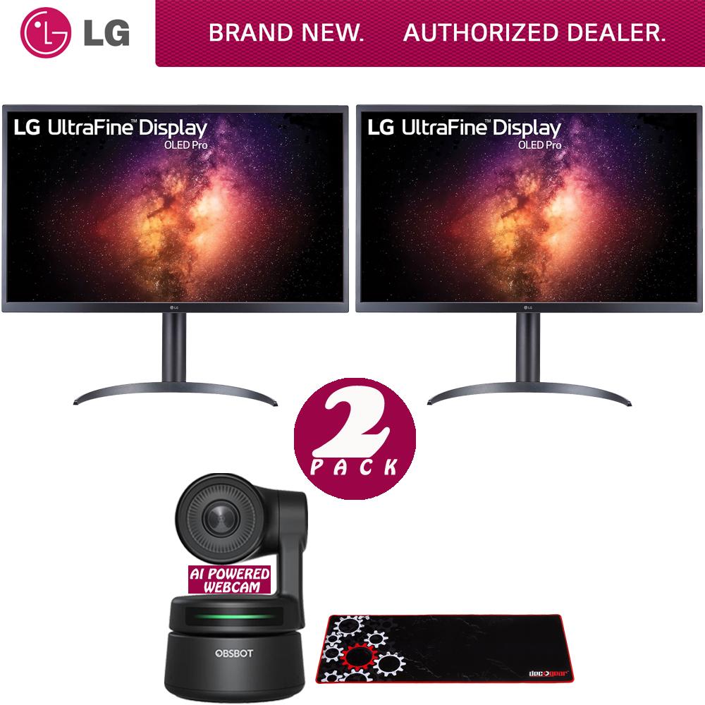 LG 32" UltraFine 4K OLED 16:9 1M:1 Dual Monitor+ AI-Powered PTZ Webcam