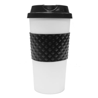 Deco Gear 16-Ounce Capacity Reusable To Go Travel Mug - Black