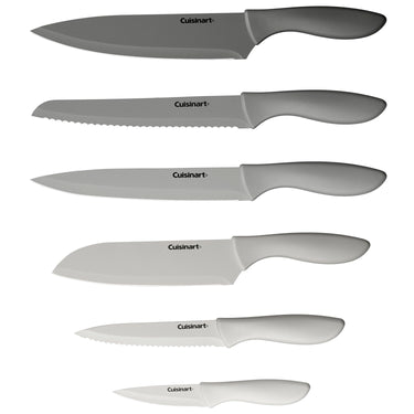 Cuisinart Advantage 12-Piece Gray Knife Set and Guards Bundle with Magnetic Knife Mount