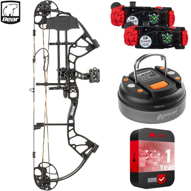 Bear Archery AV02A21115R Royale Youth Compound Bow, Right Hand + Protection Pack