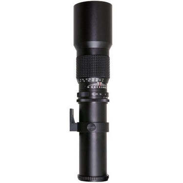 Deco Photo Universal 500mm Preset Telephoto Lens for T-Mount Bundle with 59" Stabilizer
