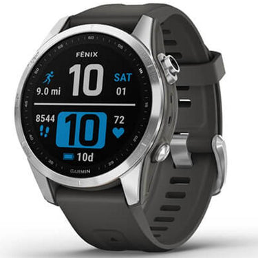 Garmin Fenix 7S Smartwatch - Silver with Graphite Band