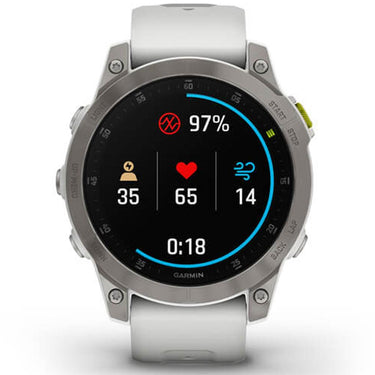 Garmin epix Gen 2, Premium Active Smartwatch Sapphire Edition | 47 mm (White Titanium)