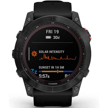 Garmin Fenix 7X Solar Smartwatch - Slate Gray with Black Band