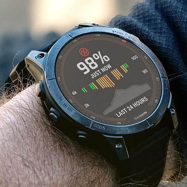Garmin fenix 7X Sapphire Solar (Black DLC Titanium) Rugged GPS Outdoor  Watch