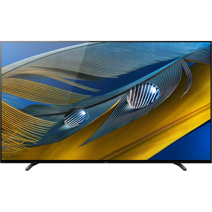 Sony XR77A80J 77" A80J 4K OLED Smart TV 2021 Renewed + Premium 2-Year Protection Plan