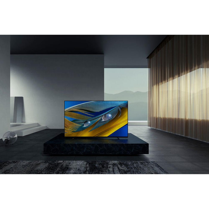 Sony XR77A80J 77" A80J 4K OLED Smart TV 2021 Renewed + Premium 2-Year Protection Plan
