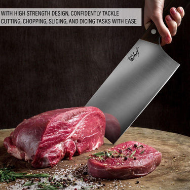 Deco Chef 16pc Stainless Steel Knife Set and Cutting Board Bundle with Kitchen Essentials