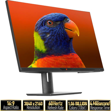Deco Gear 28" 4K Ultrawide IPS Monitor, 60 Hz, 4 ms, 100% sRGB, 16:9 Open Box