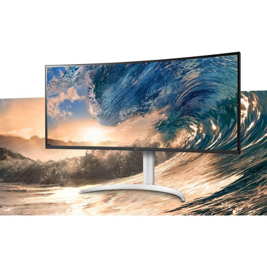 LG 38WP85C-W 38" Curved 21:9 UltraWide QHD 3840x1600 PC Monitor - Open Box