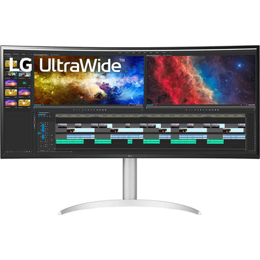 LG 38WP85C-W 38" Curved 21:9 UltraWide QHD 3840x1600 PC Monitor - Open Box