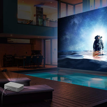 LG LED Smart Home Theater CineBeam Projector, 120-inch White Open Box