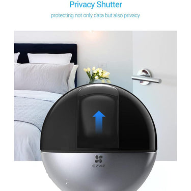 EZVIZ C6W 1440P Wi-Fi Indoor PT Security Camera w/ AI & IR Night Vision Open Box