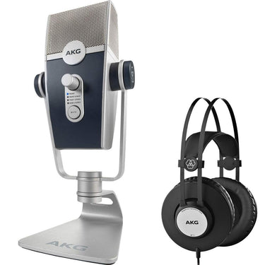 AKG Lyra USB Microphone, UHD Quality, Plug-and-Play + K72 Studio Headphone