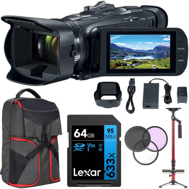 Canon VIXIA HF G50 4K UHD 4K Camcorder (Black) with 64GB Memory Card Deluxe Bundle