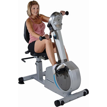 Stamina 15-9100 Elite Total Body Recumbent Bike + Massage Gun Bundle