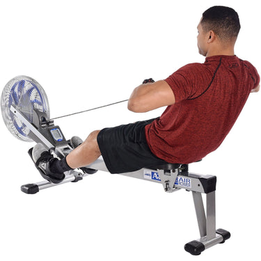 Stamina 35-1405 ATS Air Resistance Rowing Machine + Massage Gun Bundle