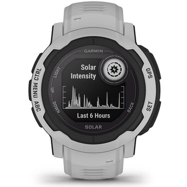 Garmin Instinct 2 Solar 45mm GPS Smartwatch, Mist Gray + Accessories Bundle
