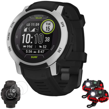 Garmin Instinct 2 Solar Smartwatch, Surf Edition, Bells Beach + Accessories Bundle