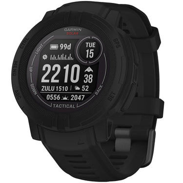 Garmin Instinct 2 Solar Smartwatch, Tactical Edition, Black + Accessories Bundle