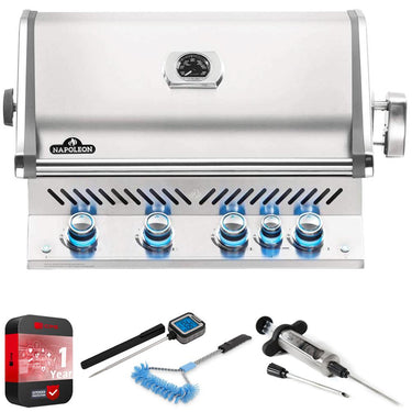 Napoleon Built-In Prestige Pro 500 RB Natural Gas Outdoor Grill + Warranty Bundle