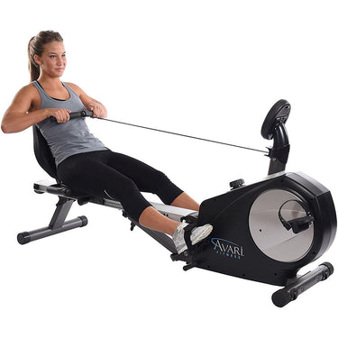 Stamina Avari A150-335 Conversion II Rower/Recumbent Bike, Black + Massage Gun Bundle