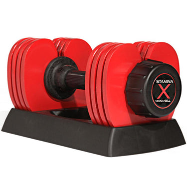 Stamina 05-2150 X 50 lb. Versa-Bell Dumbbell (2-Pack) + Massage Gun Bundle