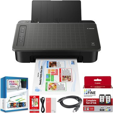 Canon PIXMA TS302 Wireless Inkjet Printer 2321C002 with WiFi Bluetooth AirPrint Bundle