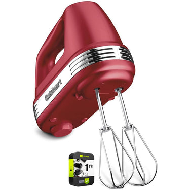Cuisinart Power Advantage 5-Speed Hand Mixer Magenta + 1 Year Extended Warranty