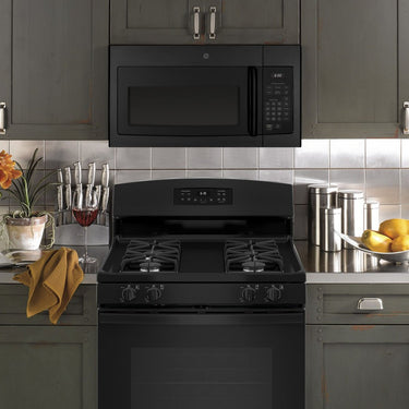 GE 1.6 Cu. Ft. Over-the-Range Microwave Oven, Black