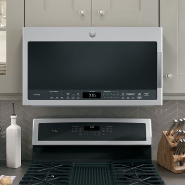 GE Profile 2.1 Cu. Ft. Over-the-Range Sensor Microwave Oven, Stainless Steel