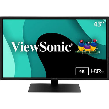 ViewSonic VX4381-4K 43" Ultra HD 3840x2160 MVA 4K 16:9 Widescreen Monitor with HDR10
