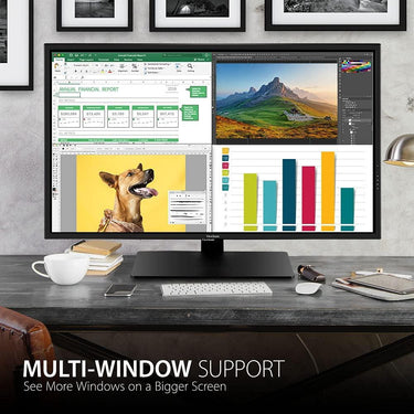 ViewSonic VX4381-4K 43" Ultra HD 3840x2160 MVA 4K 16:9 Widescreen Monitor with HDR10